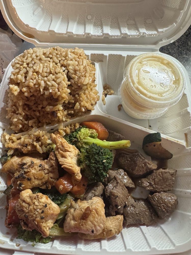 Chicken and steak hibachi from Southern Chopstix